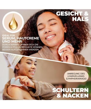 JVF Beauty Gua Sha Electric Facial Massage Device | Face Lifting & Anti-Aging | Vibration Warmth & Red Light LED | Blue Light Options - Buy Online on GoSupps.com