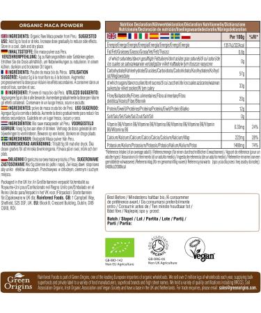 Rainforest Foods Organic Raw Maca Powder 400g - Superfood Supplement - Buy Online on GoSupps.com