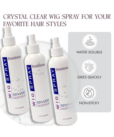 Brandywine Non-Aerosol Wig Spray for Synthetic and Natural Hair Wigs (3 Pack) 0.33 Ounce (Pack of 3) - Buy Online on GoSupps.com