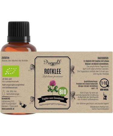 Danhofer said NEW Auwald Red Clover Drops BIO Highquality extract extract essence and tincture 100 organic farming free from artificial additives and dyes made in Austria 100ml - Buy Online on GoSupps.com