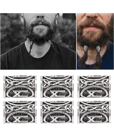 Beard Hair Beads 24Pcs Viking Hair Bead Alloy Vintage Dreadlock Beads Men Beard Tubes Hair Decoration Necklace Bracelet Jewelry DIY Braiding Jewelry Making Beads - Buy Online on GoSupps.com