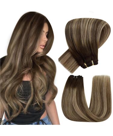 Hetto balayage real hair extensions brown real hair treat extensions of course extensions real hair balayage chocolate brown to caramel blond #4/27/4 100g 50cm 50cm 3-2 #4/27/4 ombre dark brown - Buy Online on GoSupps.com