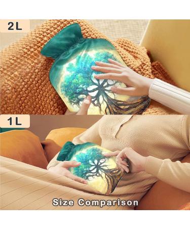 Buy Naanle Magic Tree of Life 2L Hot Water Bottle - Heat & Cold Therapy Hand/Foot Warmer with Lid - Pain Relief Solution for All Ages - Buy Online on GoSupps.com