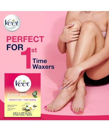 VEET Sugar Wax Hair Remover Kit - Floral Vanilla Fragrance - 250ml (Pack of 2) - Buy Online on GoSupps.com