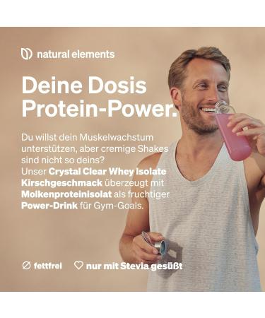 Crystal Clear Whey Isolate 900g - Cherry Flavor Protein Powder | Refreshing Protein Shake | Made in Germany - International Shipping Available - Buy Online on GoSupps.com