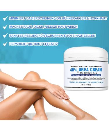  MrCuvaryas Urea foot cream healing foot lotion for dry chapped skin and rough calluses with maximum strength - Buy Online on GoSupps.com