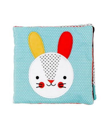 Baby Bunny Organic Soft Book and Teether Set - Soft and Safe Infant Toy | Eco-Friendly Materials | Ideal for Teething Relief - Buy Online on GoSupps.com