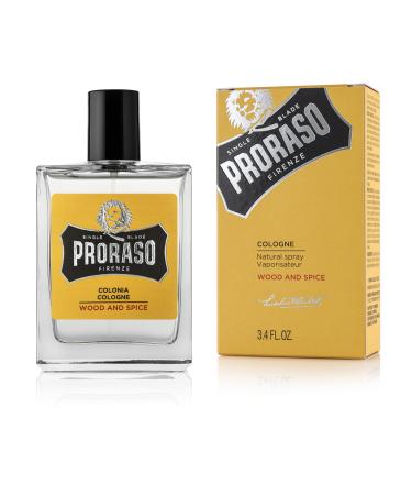 Proraso Cologne Wood & Spice 3.4 Fl Oz