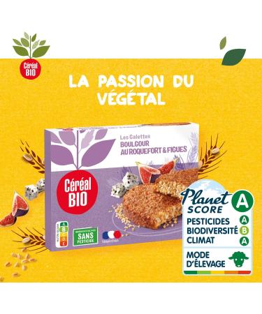 Cereal Bio 208858 Wheat Bulgur Roquefort & Fig Patties - Organic - Quick and Easy to Reheat - 200 g (2 x 100 g) - Buy Online on GoSupps.com