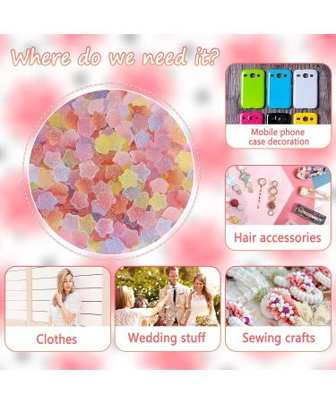 120Pcs Kawaii Candy Resin Charms - Cute 3D Mini Flatback Beads for Jewelry Making & DIY Crafts - Buy Online on GoSupps.com