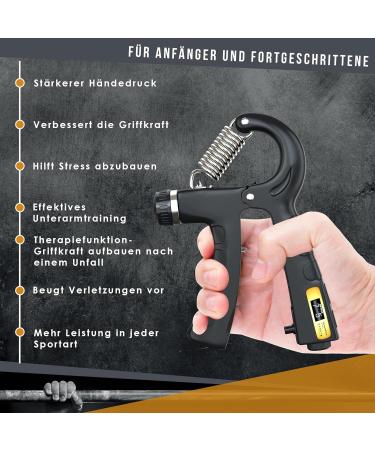 Alphaskin Premium Hand Trainer 2023 | Finger Grip Fitness Trainer Set | Strength Training Device for Improved Grip & Finger Strength | 2-Pack - Buy Online on GoSupps.com