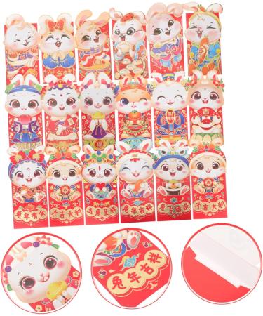 ABOOFAN 90 Pcs 2023 Red Envelope New Year Lunar Hong Bao Red Packets Chinese Red Pockets New Year Hong Bao Chinese New Year Envelope Hong Bao 2023 Cartoon Spring Festival Bag Paper - Buy Online on GoSupps.com