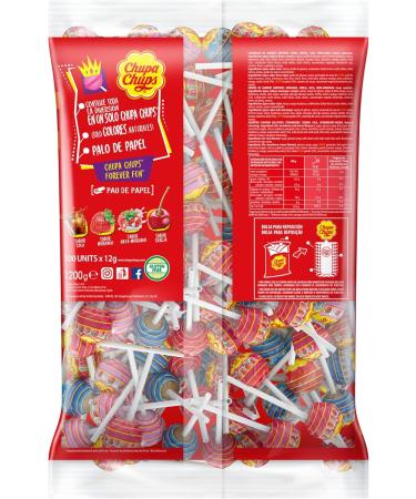  Chupa Chups Chupa Chups Original Candy with Stick of Flavours 100 x 12 g - Buy Online on GoSupps.com
