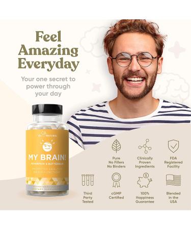 Eu Natural My Brain Headache Relief Vitamins - 60 Capsules for Natural Pain Support - Buy Online on GoSupps.com