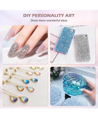 Buy Mermaid Body Glitter Gel - 4 Bottle Festival Face & Hair Glitzer | Self-Adhesive Sparkle Stones for Makeup & Masquerade - Buy Online on GoSupps.com