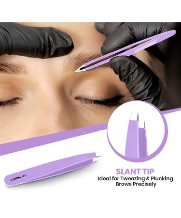 Utopia Care 4-Piece Stainless Steel Tweezers Set for Ingrown Hair, Splinter & Blackhead Removal - Buy Online on GoSupps.com