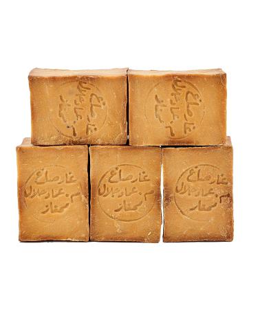 Carenesse aleppo soap Package Premium Quality 5 pieces 45% olive oil 55% laurel oil Original olive oil soap vegan handmade natural soap approx. 900-950 grams p Package 55% laurel oil & 45% olive oil