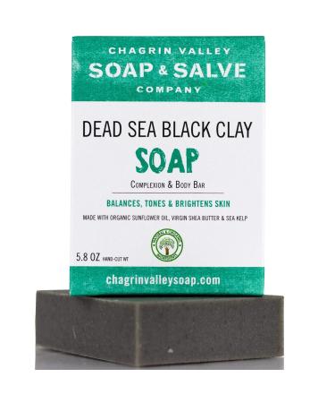 Buy Chagrin Valley Organic Natural Soap Bar - Dead Sea Black Clay | Eco-Friendly Vegan Handmade | Ship Internationally - Buy Online on GoSupps.com