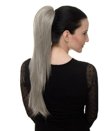 WIG ME UP WK06-51 Hairpiece | Voluminous Straight Braid & Ponytail | 60 cm Grey-Black Mix - International Shipping Available - Buy Online on GoSupps.com