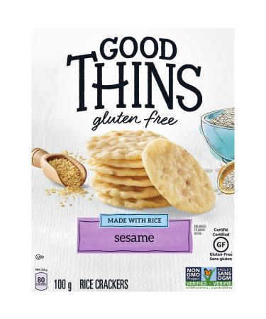 GOOD THINS Rice Sesame Gluten Free Crackers 100 g