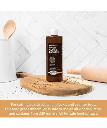 Furniture Clinic Cutting Board Oil 8.5oz - Food Grade Mineral Oil for Wood Boards, Blocks, Countertops - Protect & Restore - Buy Online on GoSupps.com