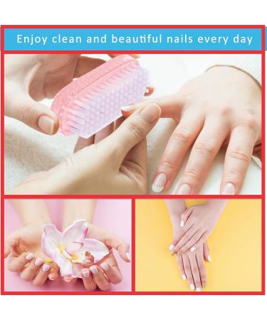 Eco-Friendly Nail Brush with Plastic Handle for Manicure and Cleaning - Soft Bristles for Hands, Toes, Home, Garden and Salon Use - Assorted Colors (1 Pcs) - Buy Online on GoSupps.com