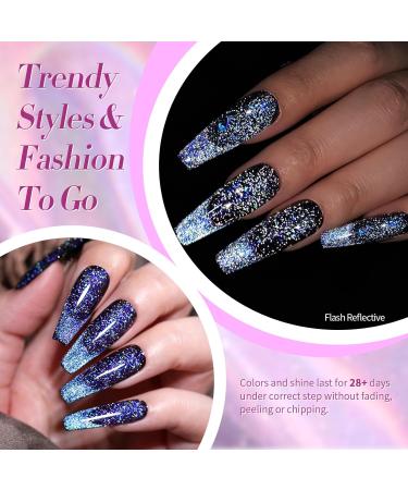 BORN PRETTY 9D Cat Magnetic Eye Gel Nail Polish - 4PCS Reflective Glitter Holographic for DIY Nail Art at Home - Best Manicure Supplies - Buy Online on GoSupps.com