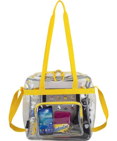 Eastsport Clear Stadium Tote - Honey Bun Yellow | Approved for Sporting Events - Buy Online on GoSupps.com