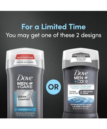 DOVE MEN + CARE Deodorant Stick for Men Clean Comfort Aluminum Free 72-Hour Odor Protection Mens Deodorant with 1/4 Moisturizing Cream 3 oz Fresh 3 Ounce (Pack of 1) - Buy Online on GoSupps.com