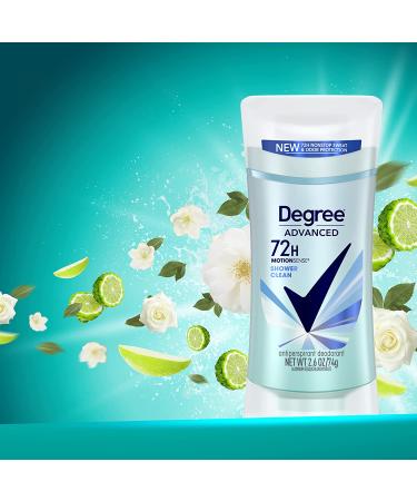Degree Advanced Shower Clean Antiperspirant for Women 2.6 oz - Pack of 4 | 72-Hour Sweat & Odor Protection with MotionSense Technology - Buy Online on GoSupps.com
