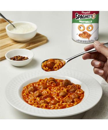 SpaghettiOs Canned Pasta with Meatballs  Healthy Snack for Kids and Adults  15.6 OZ Can (Pack of 12) 15.6 Ounce (Pack of 12) - Buy Online on GoSupps.com