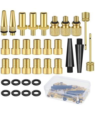 Pop full 32 pieces of bicycle valve adapter AV DV SV bicycle valve adapter accessories set for all bicycle pump stand pump air pump ball pump basketball football compressor