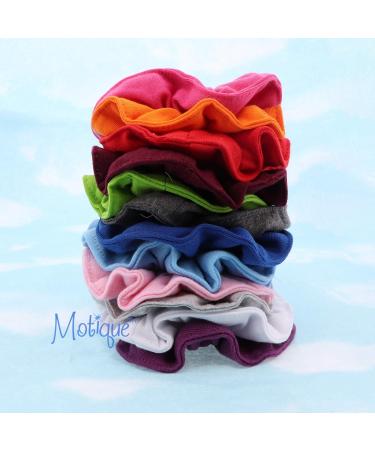 Set of 2 Large Solid Scrunchies - White - Buy Online on GoSupps.com