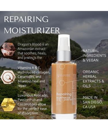 RD Alchemy 99% Natural Organic Repairing Moisturizer | Lightweight Peptide Formula for Acne Blemish Scars & Damaged Skin - Ideal for Normal to Oily Skin - Buy Online on GoSupps.com