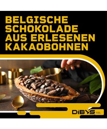 Diby's Belgian Chocolate Drops 900g - Ideal for Fountains & Fondue | Daring Bitter Couverture Chocolate Chips in Gift Box - Buy Online on GoSupps.com