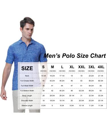 SAMERM Men's Long Sleeve Moisture Wicking Golf Polo Shirt - Blue13, XL - Buy Online on GoSupps.com