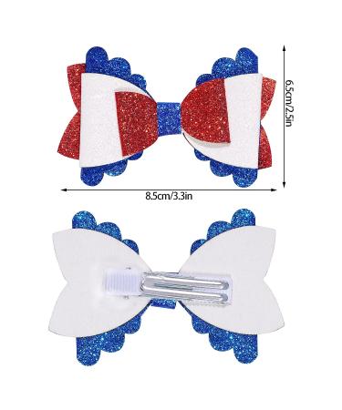 Haakong 8Pcs Fourth of July Hair Clips - American Flag & Star Hair Barrettes for Party & Dance - Buy Online on GoSupps.com