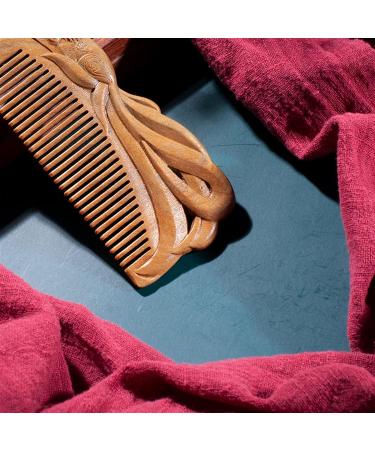 Comb Handmade Sandalwood Comb Handmade Massage Comb Hair Brush wooden comb - Buy Online on GoSupps.com