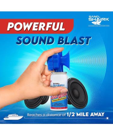 SANDSHARK Premium Boating Air Horn - Coast Guard Approved, Very Loud, Emergency Use for Marine Safety - 1.4oz - Buy Online on GoSupps.com