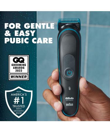 Gillette Intimate Manscape Kit: Men's Pubic Trimmer with Anti-Chafe Stick | Waterproof Cordless Trimmer | Wet/Dry Use | Reduce Rubbing & Irritation - Buy Online on GoSupps.com