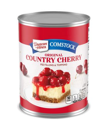 Duncan Hines Comstock Original Pie Filling & Topping, Country Cherry, 21 Ounce (Pack of 8) Country Cherry Pie Filling