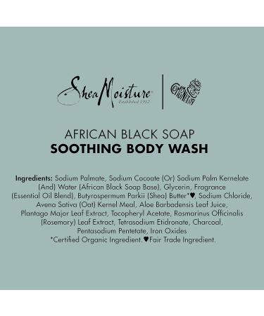 Buy SheaMoisture Soothing Body Wash for Acne Treatment | Paraben Free African Black Soap 13 Fl Oz - International Shipping Available - Buy Online on GoSupps.com