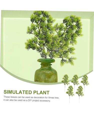 Cabilock 20 Pcs Simulated Pine Leaves Christmas Pine Picks Fern Garland Boutique Plastic Gift Dark Greenx4pcs mediumx4pcs - Buy Online on GoSupps.com
