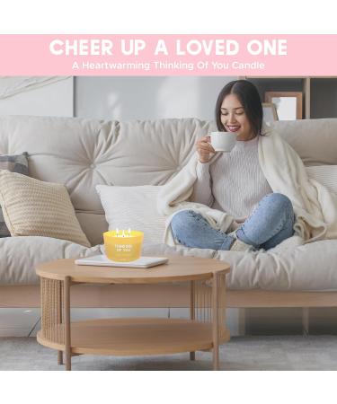 Thinking of You Candle - Jasmine & Cashmere Scented - Uplifting Get Well Soon Gift - Luxury 8 oz Natural Soy Wax 3 Wick Candle - Buy Online on GoSupps.com