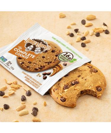 Lenny & Larry's The Complete Cookie Peanut Butter Chocolate Chip 16g Plant Protein Certified Vegan Non-GMO 4 Ounce Cookie (Pack of 12) - Buy Online on GoSupps.com