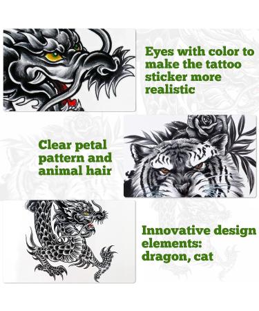 Large Forearm Half Sleeve Temporary Tattoos | Konsait Realistic Waterproof Designs - 10 Sheets - Buy Online on GoSupps.com