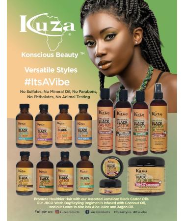 Buy Kuza Jamaican Black Castor Oil Anti-Breakage Edge Gel 2oz - Strengthen Hair Control Frizz International Shipping Available - Buy Online on GoSupps.com