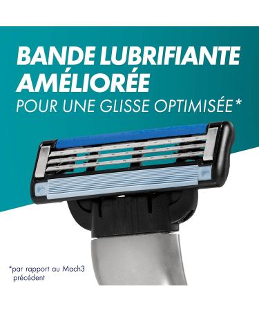 Gillette Mach3 Men's Razor Blade Refills 3 Blades Pack of 2 x 8 Blade Refills Stronger Than Steel Blades - Buy Online on GoSupps.com