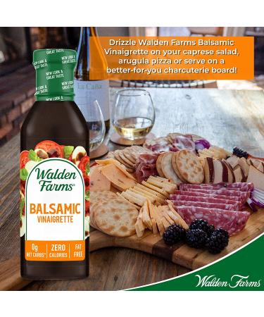 Walden Farms Balsamic Vinaigrette Dressing 2-Pack | Sugar-Free, Keto-Friendly, Vegan | 0g Net Carbs | Fresh Salad and Pizza Topping | 12 oz. Bottles - Buy Online on GoSupps.com