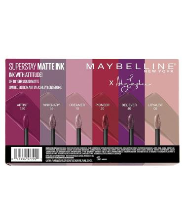 Maybelline SuperStay Matte Ink Liquid Lipstick x Ashley Longshore Kit - 6 Shades 1.02 Fl Oz | International Shipping Available - Buy Online on GoSupps.com